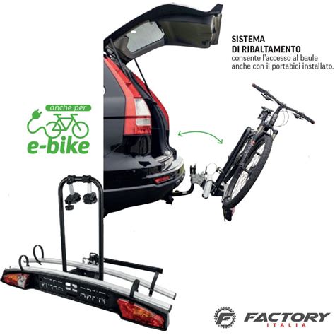 Portabici da gancio di traino con biciclette