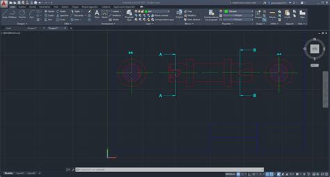 Schermata di un software CAD 3D in fase di progettazione