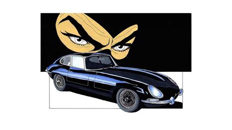 Jaguar E-Type di Diabolik nel fumetto
