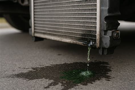 Immagine di un radiatore auto con segni di corrosione