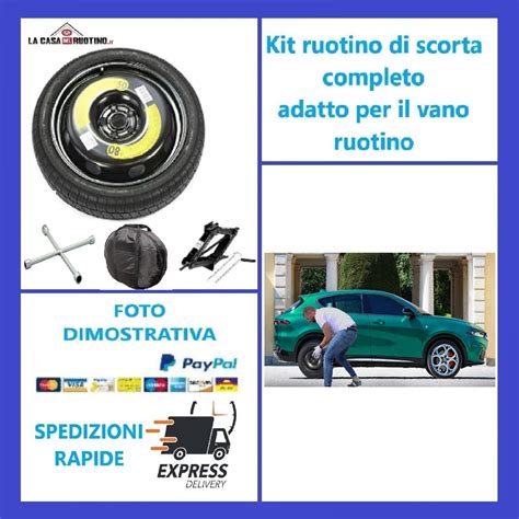 Schema comparativo dimensioni ruota di scorta e ruotino