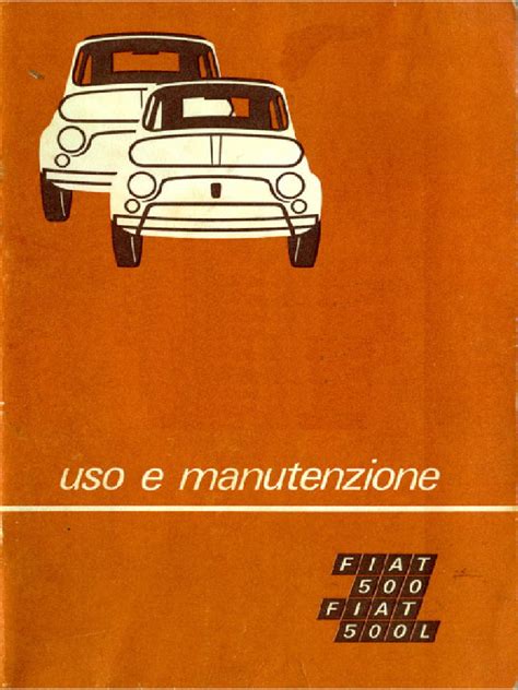 Libretto uso e manutenzione Fiat 500