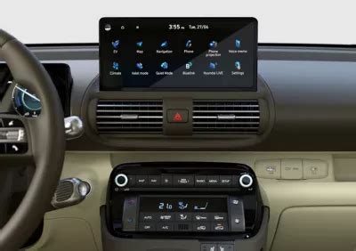 Cruscotto digitale e touchscreen centrale Hyundai Inster