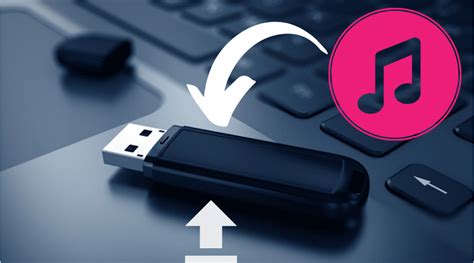 USB drive with music files