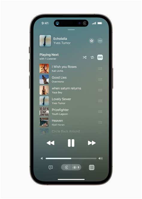 iMusic interface for car playlist creation