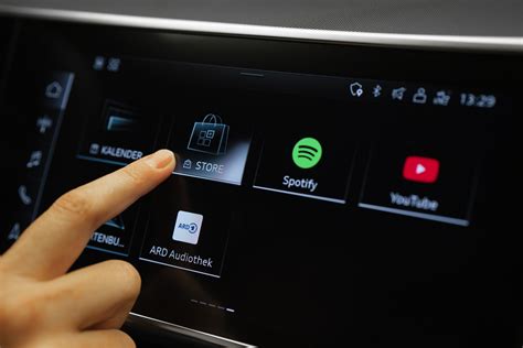 Spotify app on car infotainment system