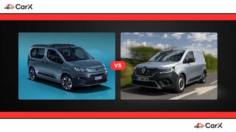 Confronto fianco a fianco di Renault Kangoo e Fiat Doblò