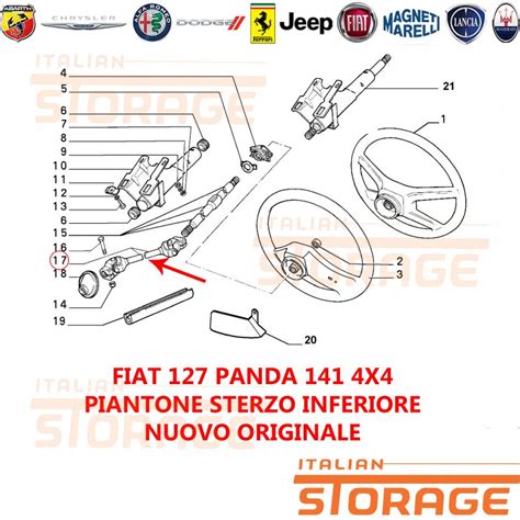 Piantone sterzo autobus Volvo B12 schema