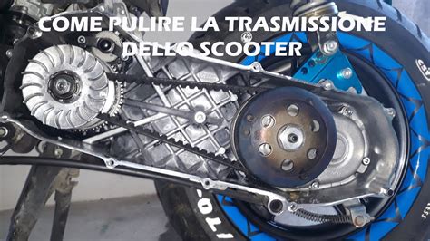 Pulizia trasmissione scooter