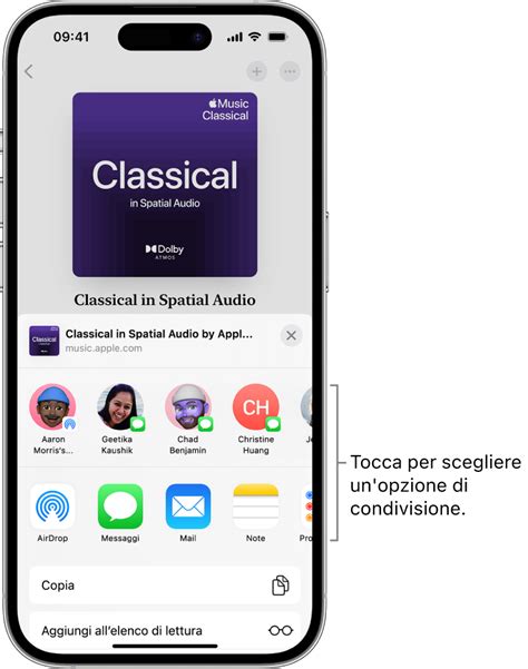 Schermata dell'app Musica con playlist e opzioni di masterizzazione