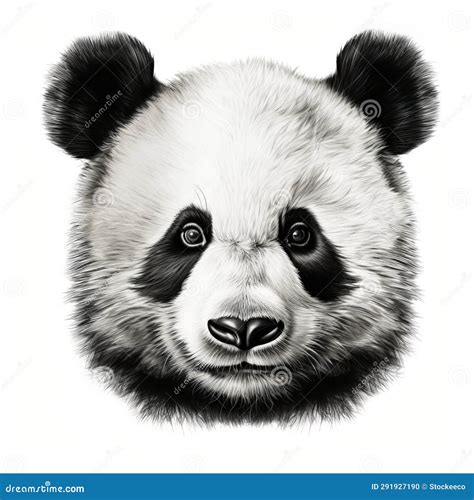 Panda gigante realistico disegnato