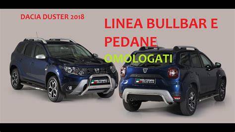 Dacia Duster II con pedane laterali e bullbar