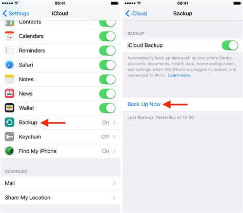 Backup iPhone iCloud