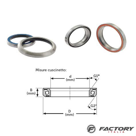 Dettaglio di un cuscinetto serie sterzo
