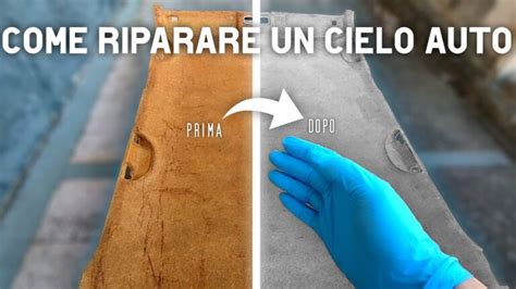 Schema delle fasi di riparazione di un cielo auto