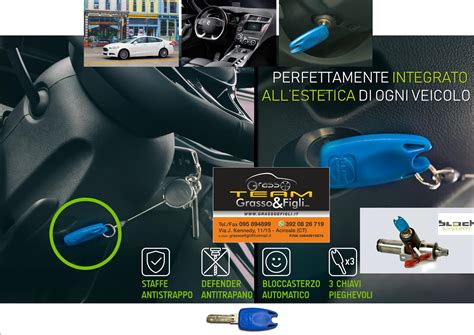 Chiave di un bloccasterzo di sicurezza