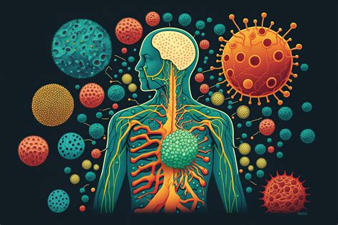 Infografica che mostra le interazioni tra sistema immunitario e cervello