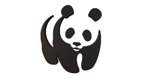 Logo del WWF con il panda gigante