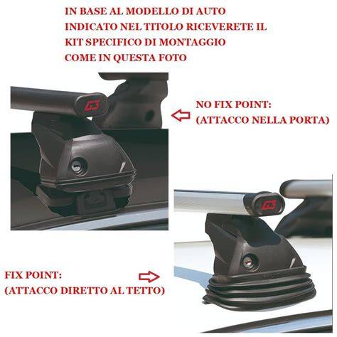 Schema di carico su barre portatutto