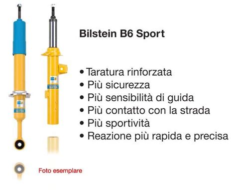 Grafico comparativo tra assetto standard e assetto sportivo Bilstein