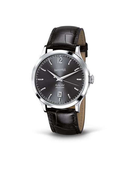 Orologio automatico con cinturino in pelle e bracciale in metallo