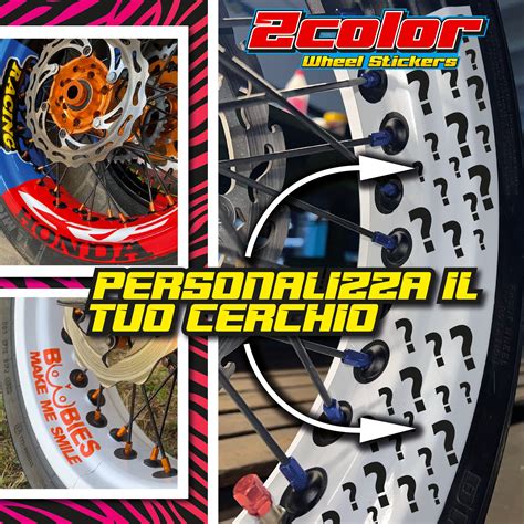 Coppia di cerchi motard personalizzati