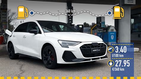 Grafico comparativo consumi motori Audi A3 Sportback