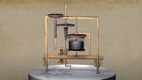 Illustrazione del concetto di trasmissione CVT di Leonardo da Vinci