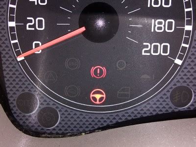 Spia servosterzo rossa su Fiat Panda