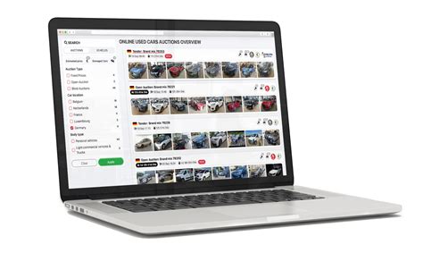 Interfaccia di un'asta di auto online con offerte in tempo reale