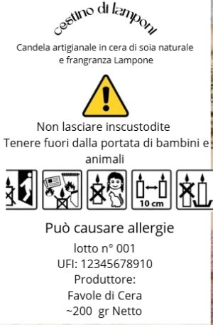 Etichetta di certificazione di sicurezza per airbag