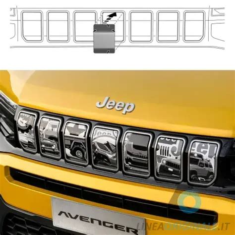 Dettaglio della griglia anteriore Jeep Avenger