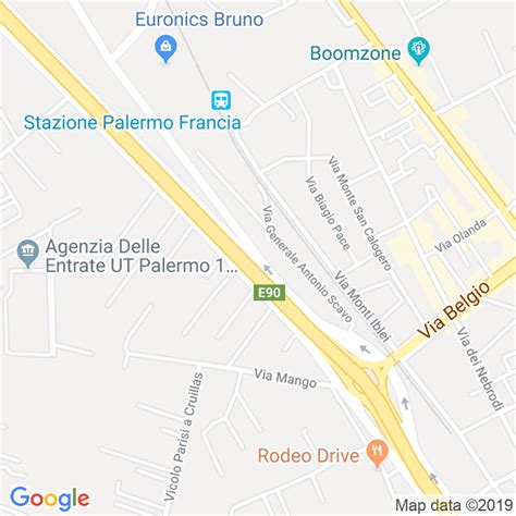 Mappa del comune di Calvizzano con evidenziato Viale Pietro Nenni