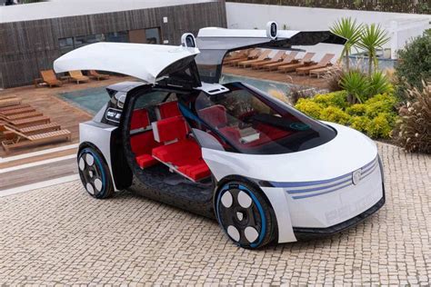 Rendering del concept Peugeot Polygon con il nuovo volante Hypersquare