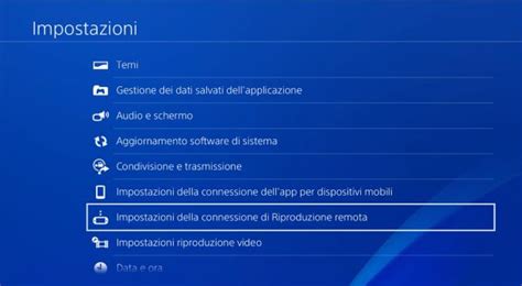 Menu impostazioni uscita audio PS4