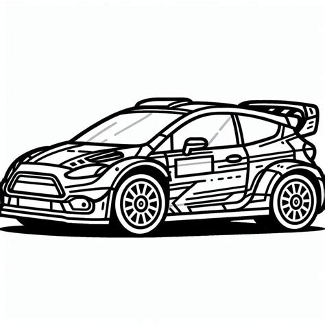 Disegni di auto da rally iconiche da colorare