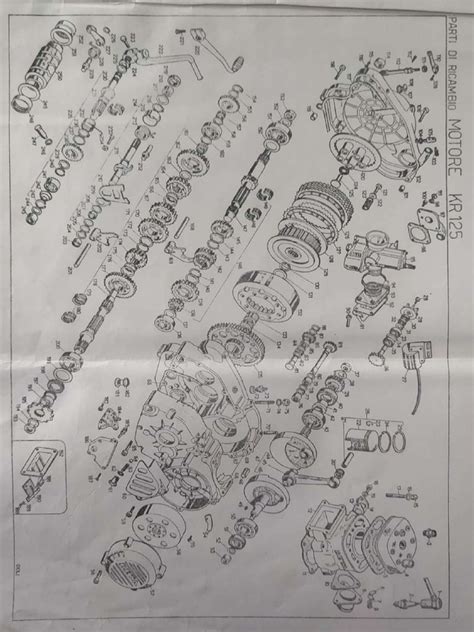 Diagramma esploso di un motore Toyota Corolla 2001