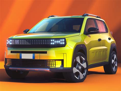 Immagine stilizzata della Fiat Grande Panda con note musicali