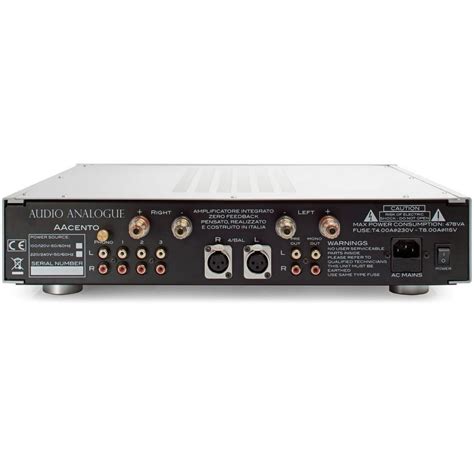 Retro dell'Audio Analogue Cento con ingressi