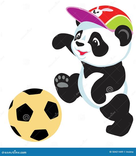 Illustrazione di un panda che gioca con i colori