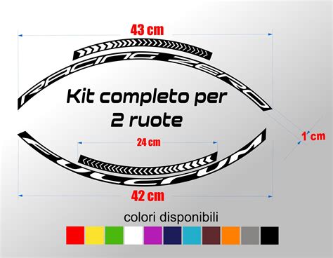 Esempio di adesivi per bici e moto