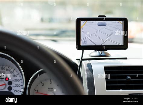 Display di un sistema di navigazione GPS in un'auto