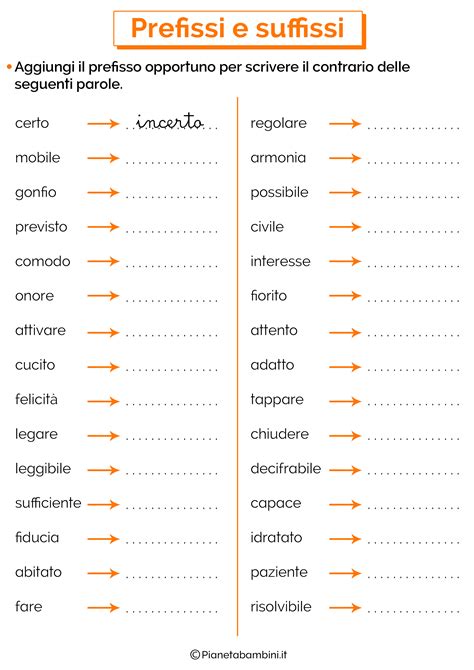 Esempi di parole con suffisso -eria e il loro significato