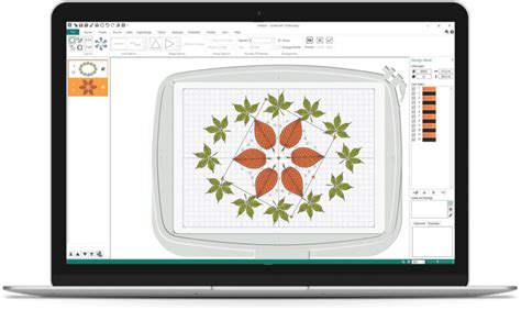 Interfaccia di un software di digitalizzazione per ricamo