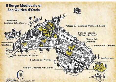 Mappa del borgo medievale di Chiusdino