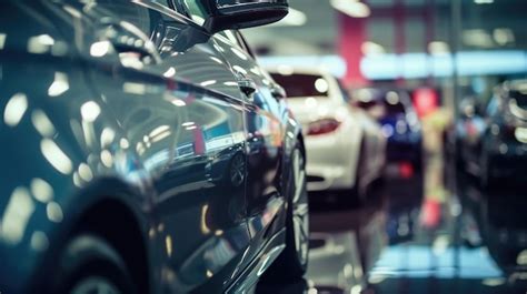 Immagine di un concessionario auto moderno con diverse auto esposte