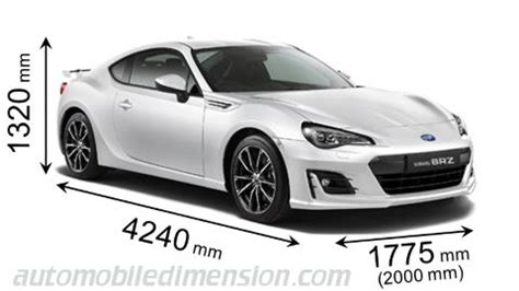 Dimensioni Subaru BRZ