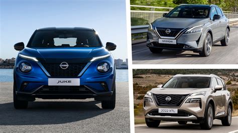 Comparazione estetica tra Nissan Juke, Qashqai e X-Trail