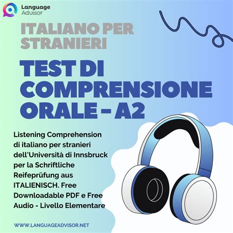 Esempio di quiz di comprensione orale