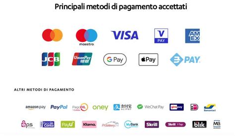 Cartellone metodi di pagamento officina